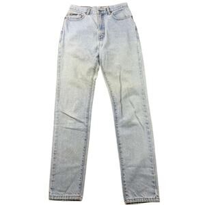 Vintage Calvin Klein Jeans Women 10 Blue Denim Super Slim Enzyme Wash USA Made
